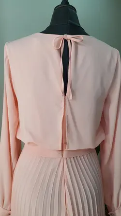 پیراهن کرپ حریر پلیسه