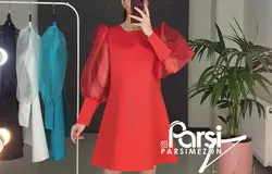 پیراهن آستین ارگانزا