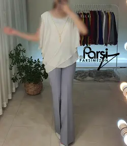 تاپ دولایه بغل دراپه