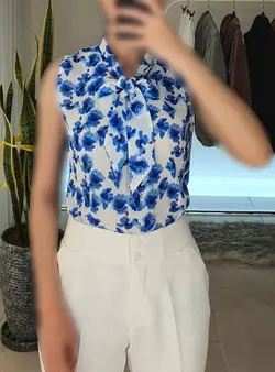 تاپ کراواتی گلدار