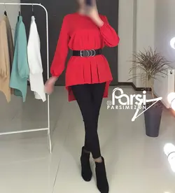 شومیز سه پیله پشت بلند