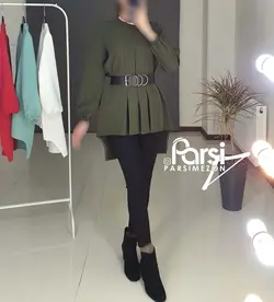 شومیز سه پیله پشت بلند