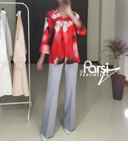 شومیز حاشیه گل
