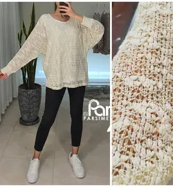 بلوز بافت با آستر