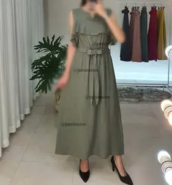 پیراهن کمرکش کمربنددار