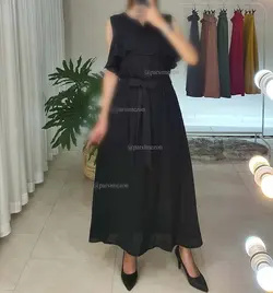 پیراهن کمرکش کمربنددار