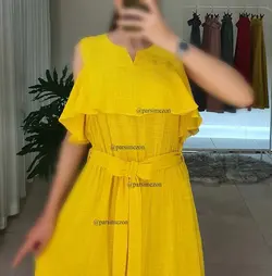 پیراهن کمرکش کمربنددار