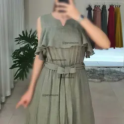 پیراهن کمرکش کمربنددار