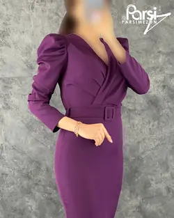 پیراهن میدی چاکدار