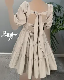 پیراهن عروسکی پشت بندی