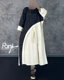 پیراهن لینن ترکیبی