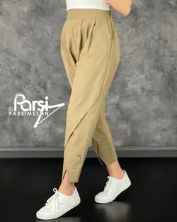 شلوار چاکدار لینن