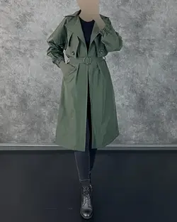 بارانی بلند کمربندی