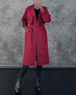 بارانی بلند کمربندی