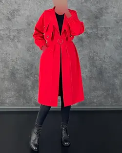 بارانی بلند کمربندی