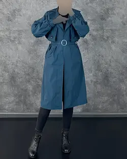 بارانی بلند کمربندی