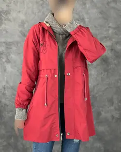 بارانی کلاهدار گلدوزی