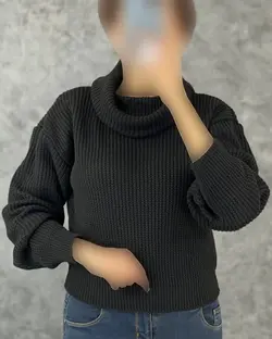 بلوز کوتاه یقه اسکی