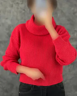 بلوز کوتاه یقه اسکی