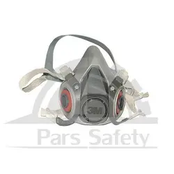 ماسک نیم صورت دو فیلتر 3M مدل 6200 | فروشگاه ایمنی پارس