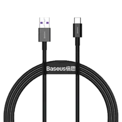 کابل شارژ USB به USB-C باسئوس مدل CATYS-01 طول 1 متر