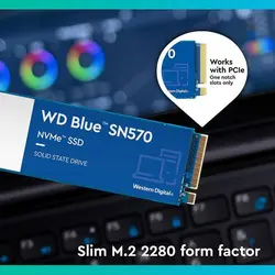اس اس دی وسترن دیجیتال Blue SN570 M.2 2280 NVMe 500GB