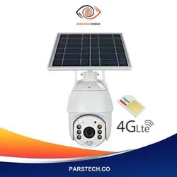 دوربین مدار بسته خورشیدی چرخشی سیم کارتی 4G
