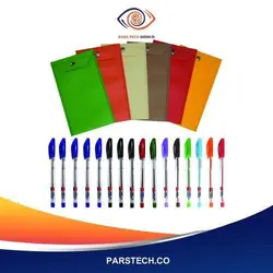 خودکار مدل TENIF کد 10 بسته 16 عددی به همراه پوشه دکمه دار