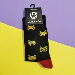 جوراب طرح گربه