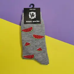 جوراب طرح هندوانه