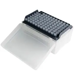 CNWTC نوک سمپلر سفید فیلتردار پایه کوتاه 10 لاندا داخل رک - تجهیزات آزمایشگاهی پکو