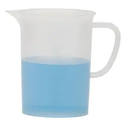 بشر پلاستیکی دسته دار 500ml - تجهیزات آزمایشگاهی پکو