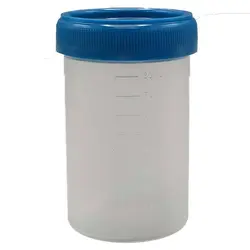 تامین طب ظرف یورین درب پیچ دار غیر استریل 80ml - تجهیزات آزمایشگاهی پکو