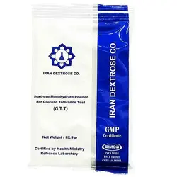 دکستروز ایران پودر گلوکز طعم دار55گرمی - تجهیزات آزمایشگاهی پکو