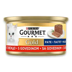 کنسرو گربه گورمت با طعم گوشت گاو 85 گرمی