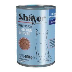 کنسرو گربه شایر با طعم مرغ و جگر 400 گرمی