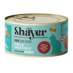 کنسرو ماهی و سبزیجات مخصوص گربه شایر 200 گرمی - پت مارکت 24