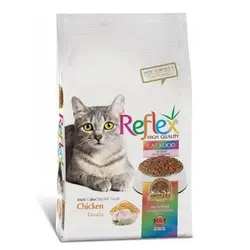 قیمت و خرید غذای خشک گربه مولتی کالر رفلکس ؛ نقد و ... - پت مارکت 24