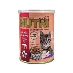 قیمت و خرید کنسرو تیکه مرغ و ماهی مخصوص گربه نوتری - پت مارکت 24