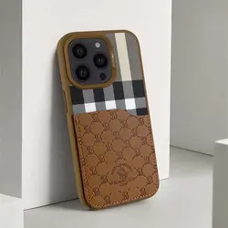 قاب پولو مدل جا کارتی Santa Barbara Polo Plaid مناسب برای Apple Iphone 14 Pro Max
