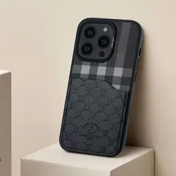 قاب پولو مدل جا کارتی Santa Barbara Polo Plaid مناسب برای Apple iPhone 14 Pro