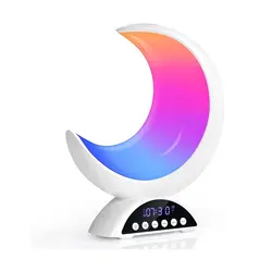 چراغ خواب و اسپیکر مدل ماه - Moon Lamp Led RGB Color Changing