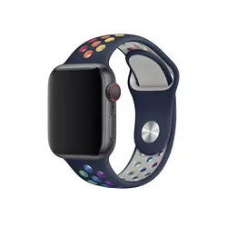 بند سیلیکونی اپل واچ مدل نایک هفت رنگ | Nike apple watch band