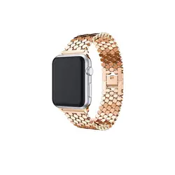 بند فلزی اپل واچ مدل زنبوری