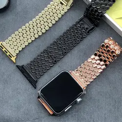 بند فلزی اپل واچ مدل زنبوری