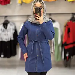 مانتو لی کاغذی کمربند دار  (۱۱۵۳)