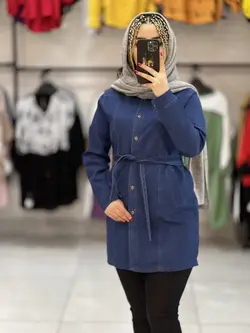 مانتو لی کاغذی کمربند دار  (۱۱۵۳)