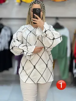 شومیز جلو بسته خامه دوزی سفید طهماسب (۱۱۲۹)