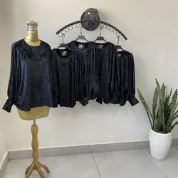 بلوز آستن کیمونو مخمل آینه ای (1015)