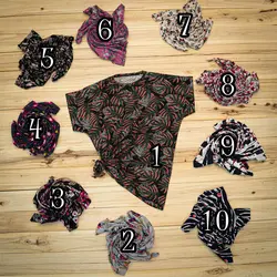 تیشرت ویسکوز خارجی طرح دار سون (1078)